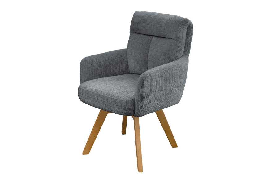 PERSEUS - 61CM SNURRSTOL MED ARMSTÖD