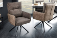 TAUPE MIKROFIBER & SVART METALL