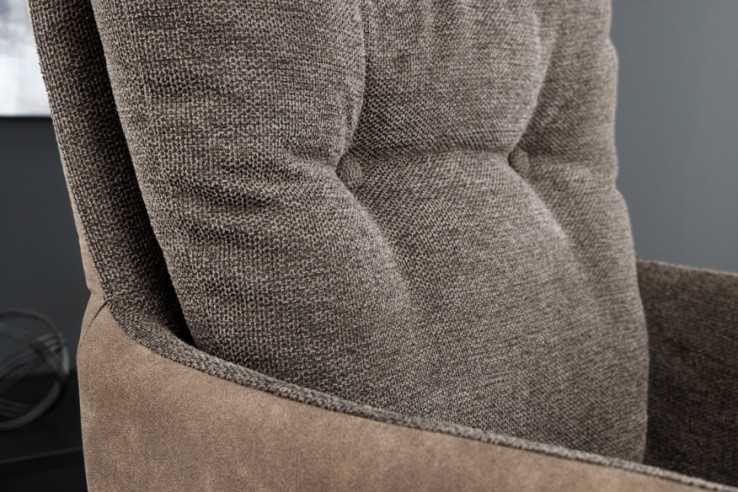  TAUPE MIKROFIBER & SVART METALL