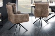 TAUPE MIKROFIBER & SVART METALL