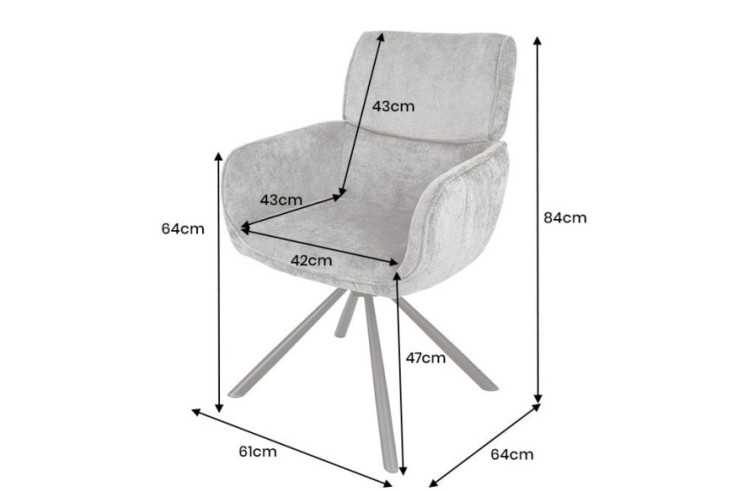NOVA - 61CM SNURRSTOL