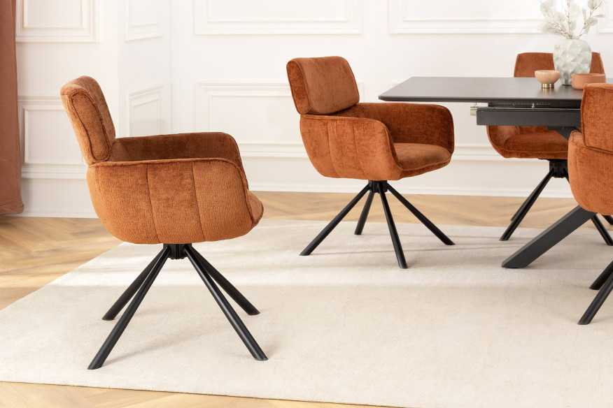  ROSTBRUN CHENILLE MED ARMSTÖD