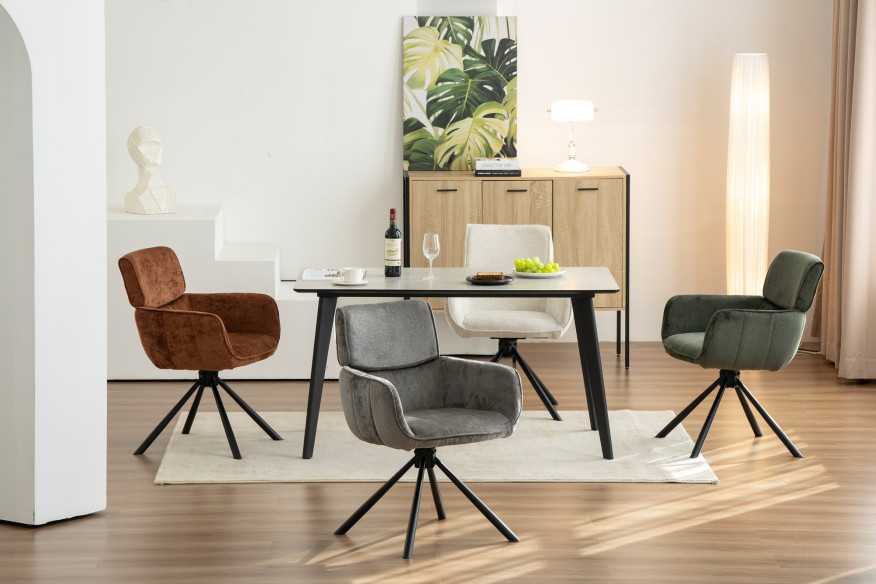  ROSTBRUN CHENILLE MED ARMSTÖD