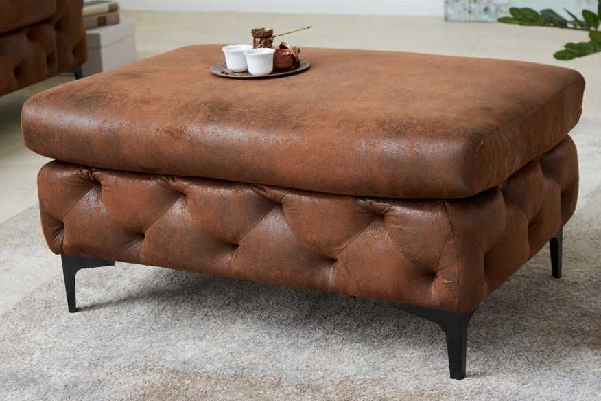  CHESTERFIELD MIKROFIBER ANTIKBRUN