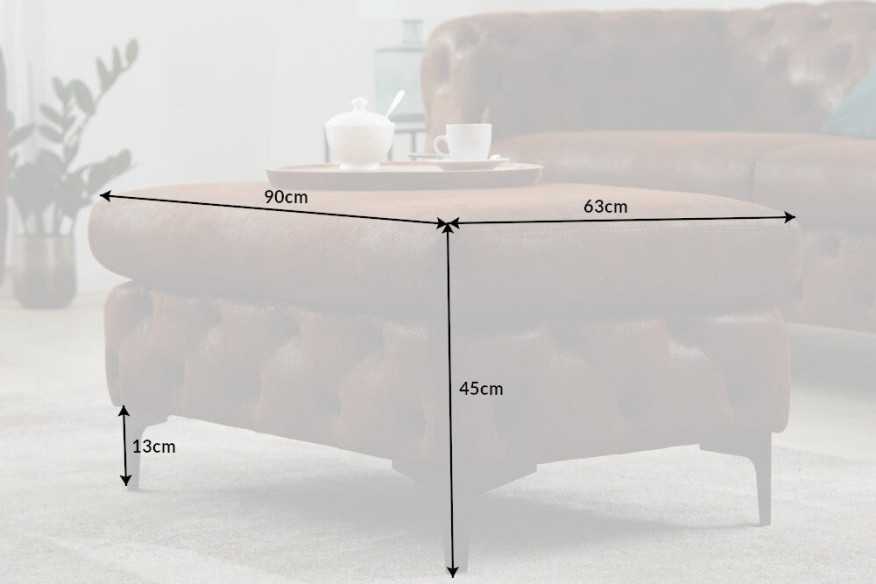  CHESTERFIELD MIKROFIBER ANTIKBRUN