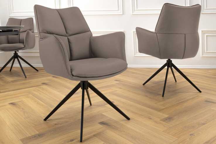  BRUNT LÄDER & SVART METALL