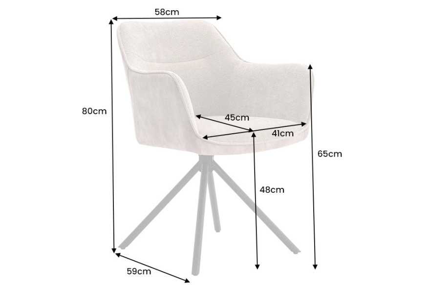 LYRA - 58CM SNURRSTOL