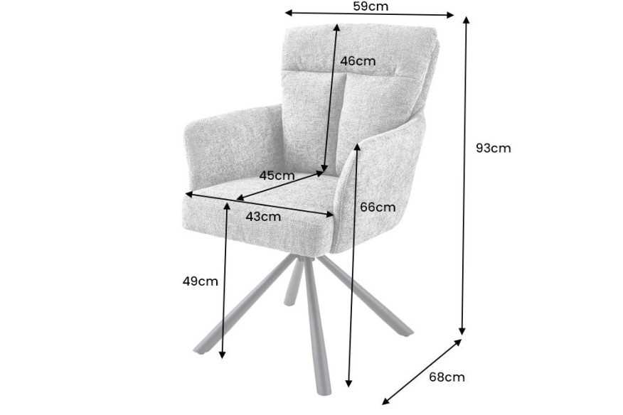 LYRA - 59CM SVÄNGSTOL