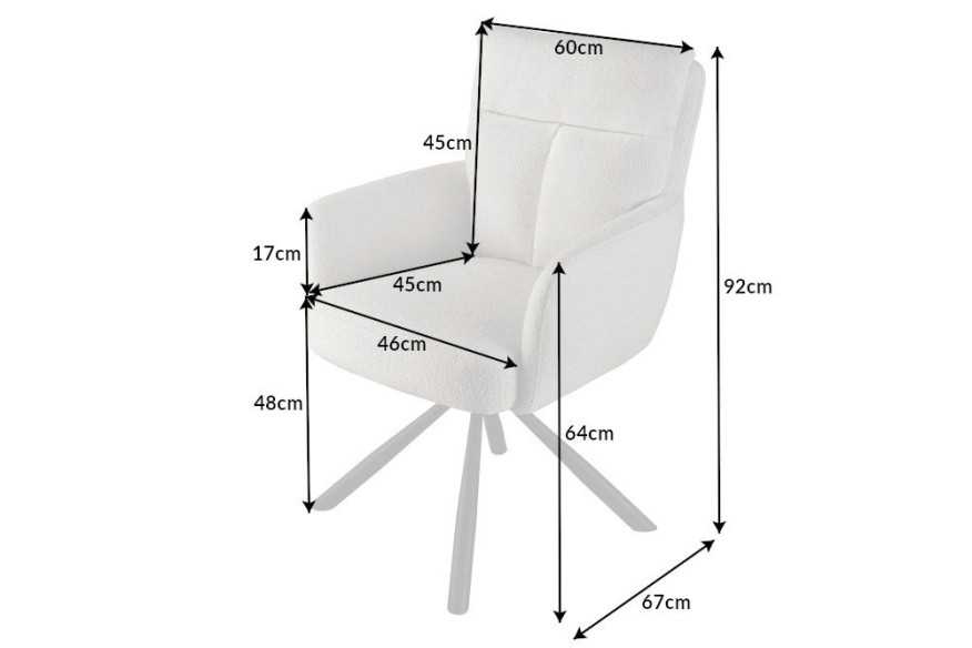 POLARIS - 60CM SVIVELFÅTÖLJ