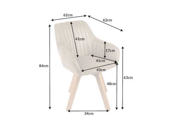 LUNA - 62CM SNURRSTOL