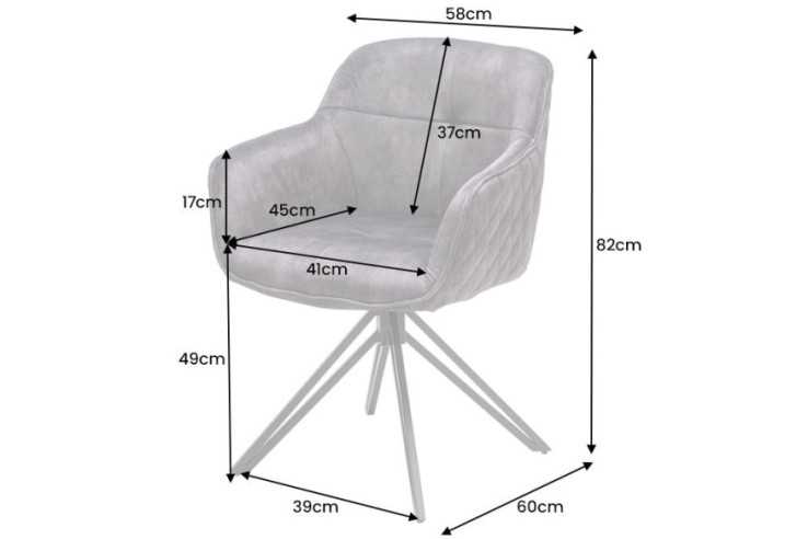NOVA - 58CM SNURRSTOL