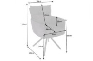 POLARIS - 58CM SVÄNGBAR STOl