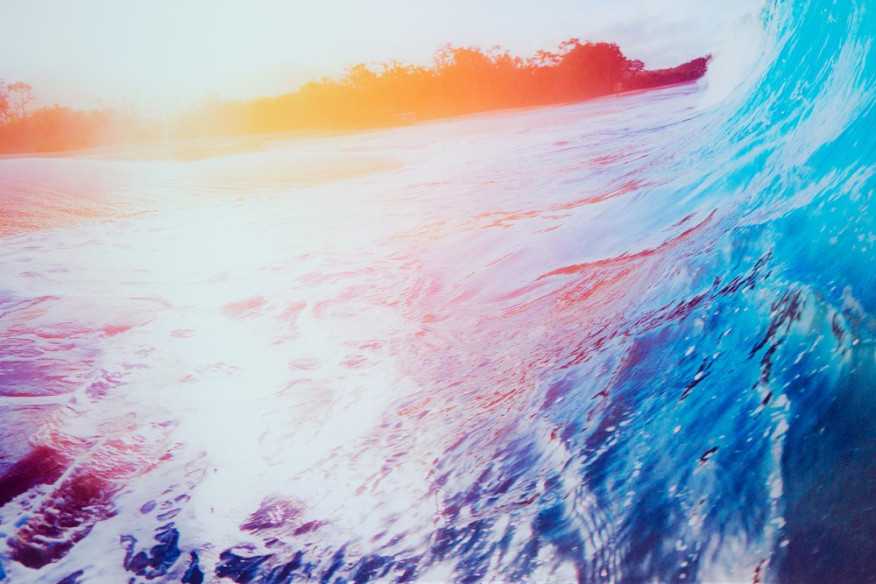 Bild Wave 60x80cm Welle Glas