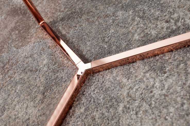  SVART GLAS OCH KOPPARFÄRGAD METALL