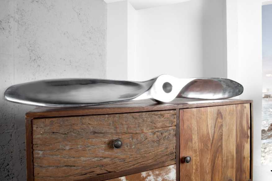 PROPELLER - 110cm skulptur i silver