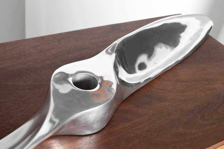 PROPELLER - 110cm skulptur i silver
