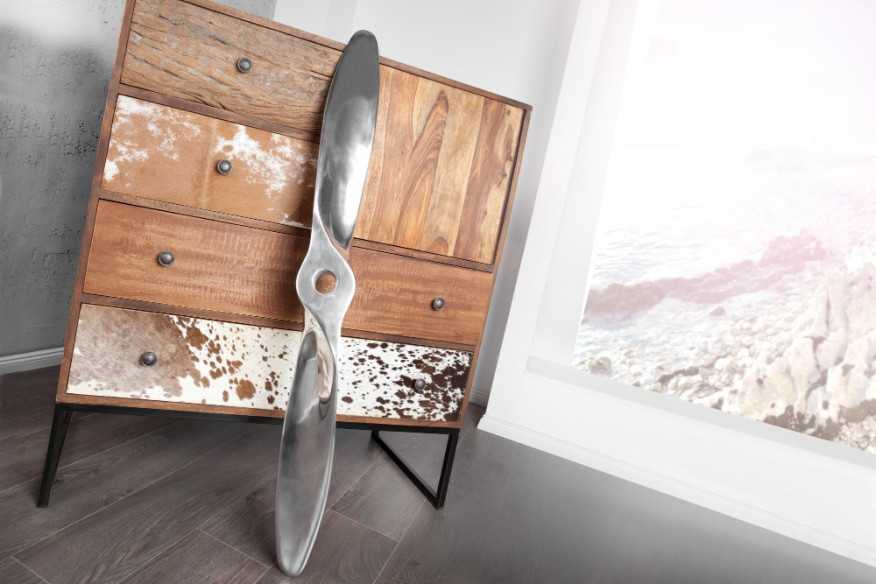 PROPELLER - 110cm skulptur i silver