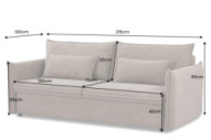 APOLLO - 215CM BÄDDSOFFA