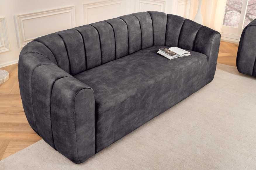 VEGA - 202CM 3-SITS SAMMETSSOFFA