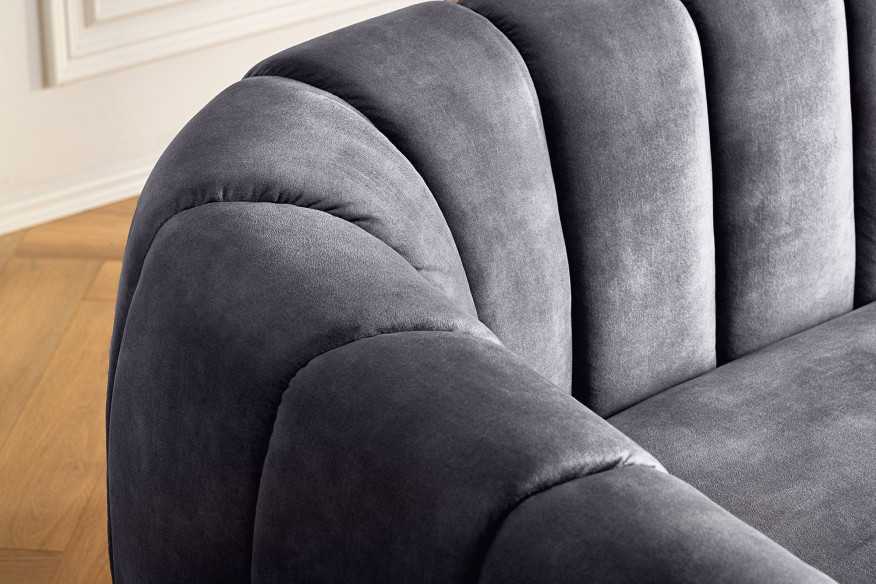 VEGA - 202CM 3-SITS SAMMETSSOFFA