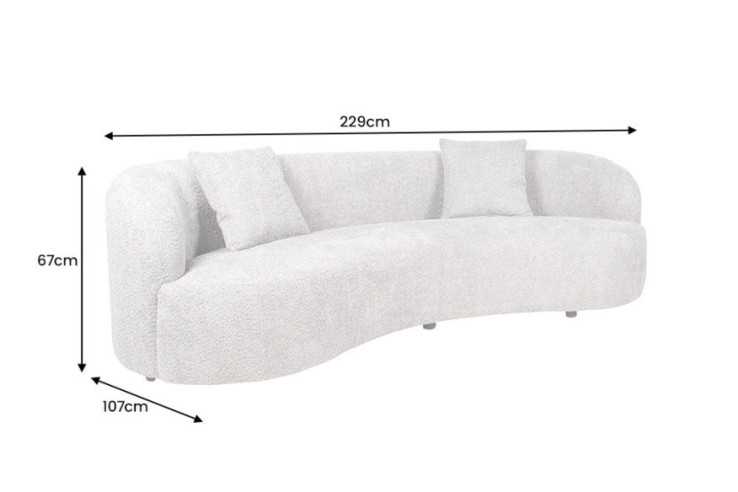 NOVA - 229CM 3-SITS SOFFA