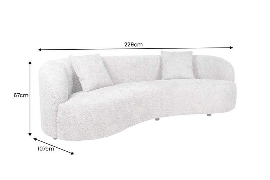 NOVA - 229CM 3-SITS SOFFA