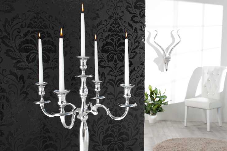 ELIN - 120 CM 5-ARMAD LJUSSTAKE I SILVER