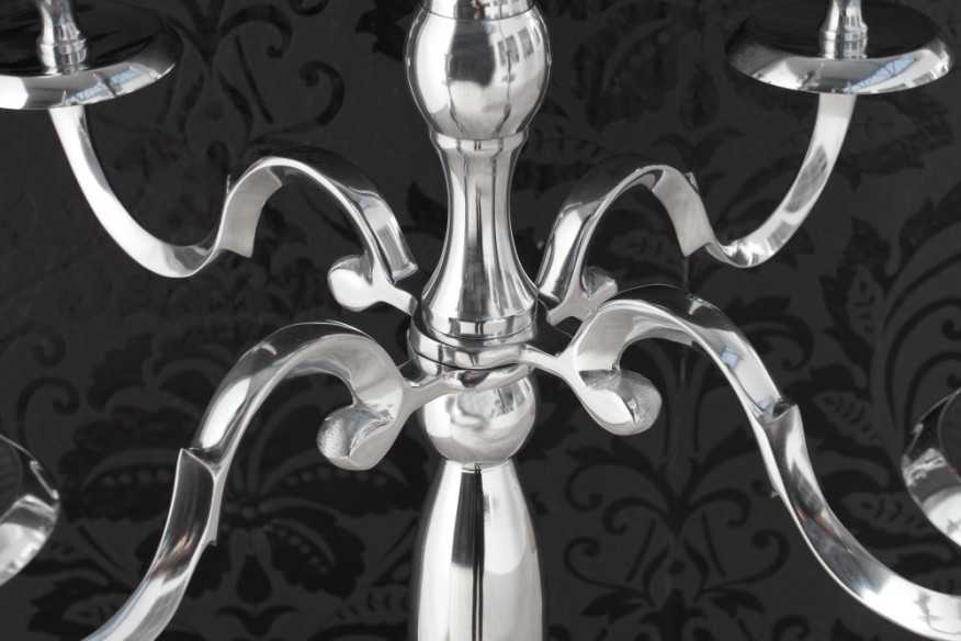 ELIN - 120 CM 5-ARMAD LJUSSTAKE I SILVER