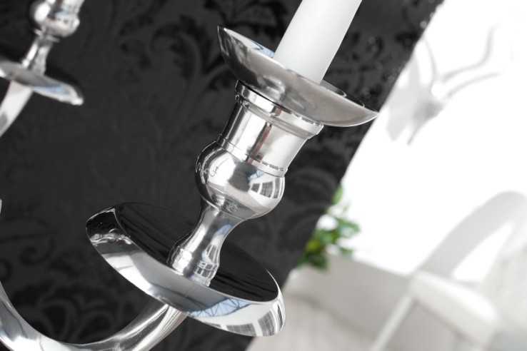 ELIN - 120 CM 5-ARMAD LJUSSTAKE I SILVER