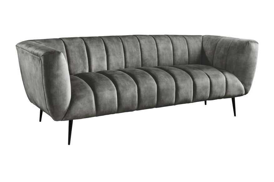NOVA - 225CM 3-SITS SAMMETSSOFFA