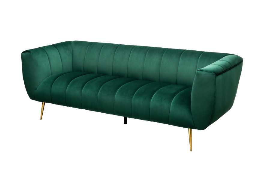 AURORA - 225CM 3-SITS SAMMETSSOFFA