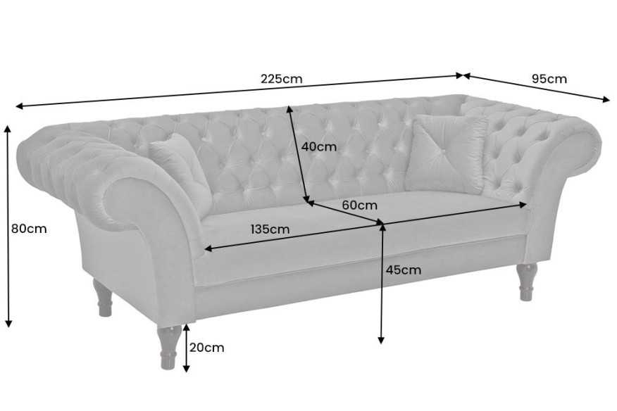  CHESTERFIELD SILVERGRÅ