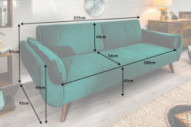 AURORA - 215CM BÄDDSOFFA