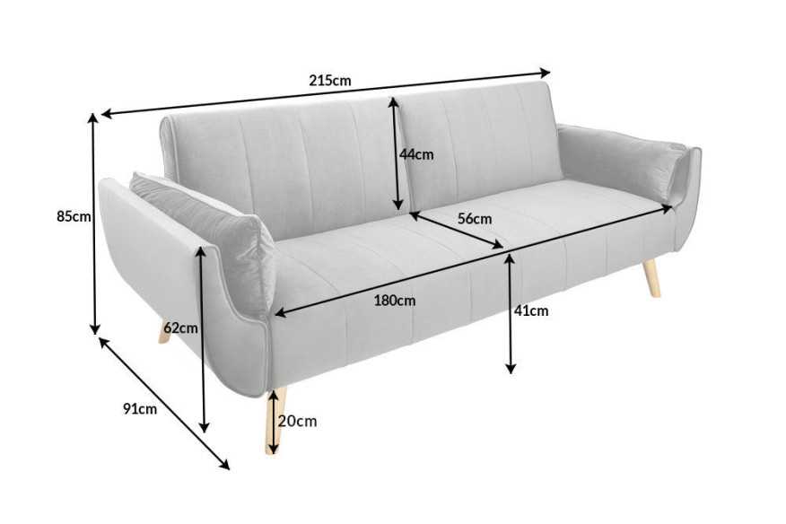 POLARIS - 215CM BÄDDSOFFA