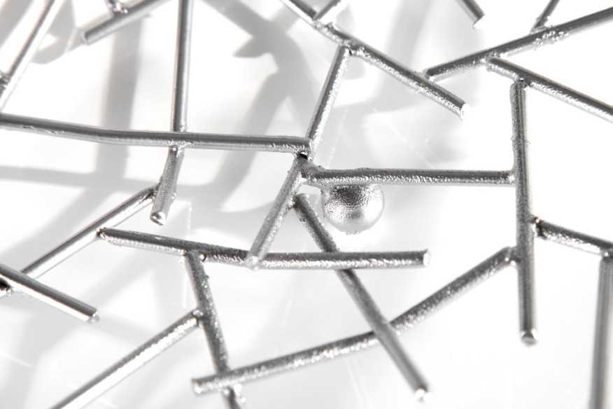 Obstschale Structure silber