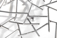 Obstschale Structure silber