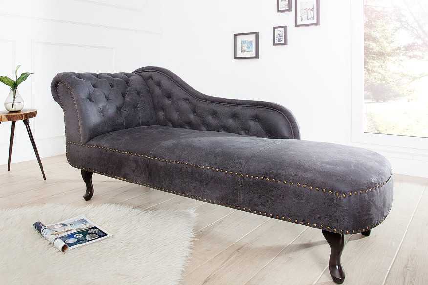  CHESTERFIELD I ANTIKGRÅ MIKROFIBER
