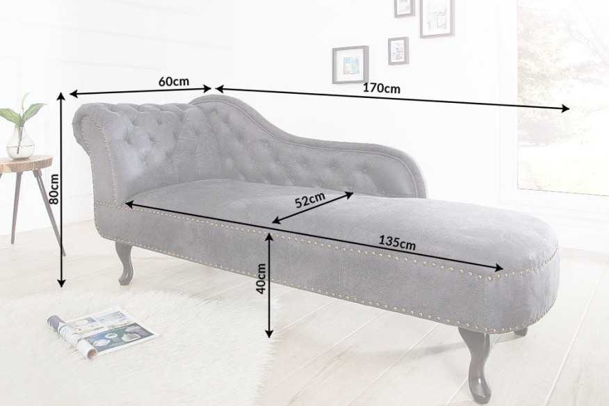  CHESTERFIELD I ANTIKGRÅ MIKROFIBER