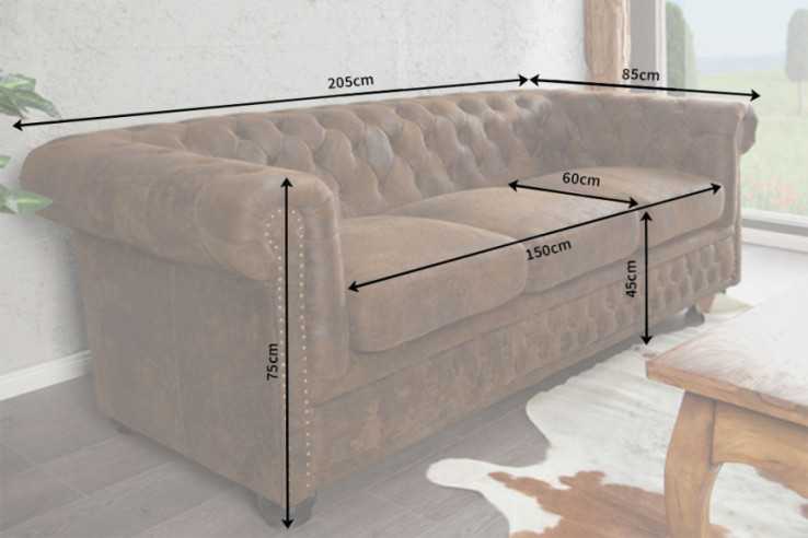 VEGA - 205CM CHESTERFIELD SOFFA
