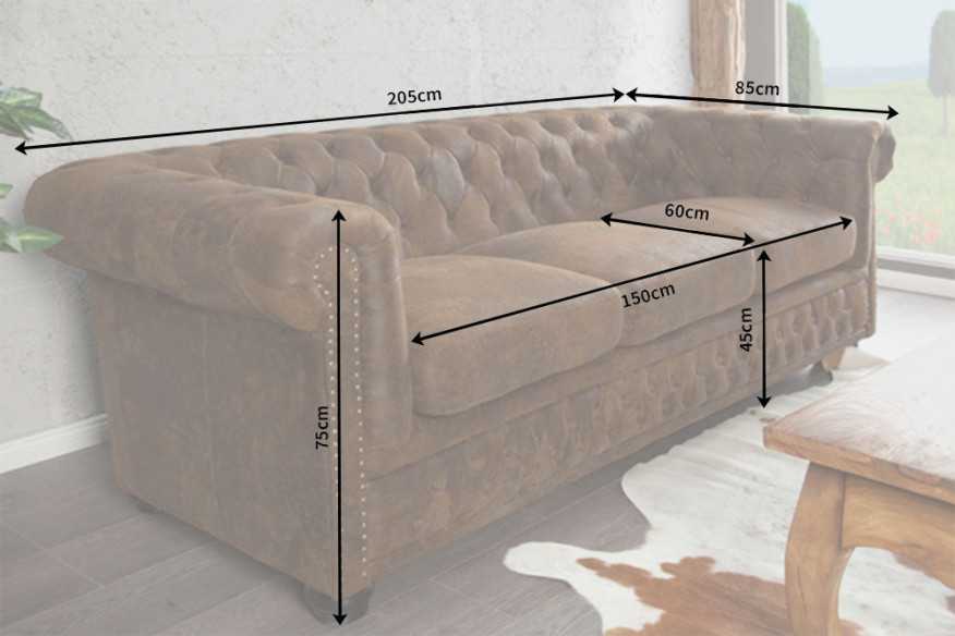 VEGA - 205CM CHESTERFIELD SOFFA