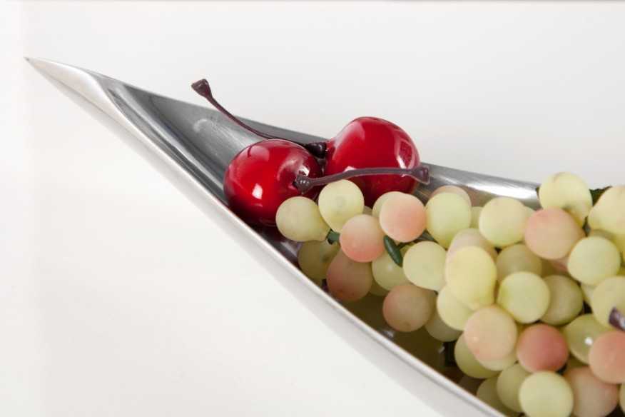 PLATINATURE - 40x10CM SKÅL I SILVER