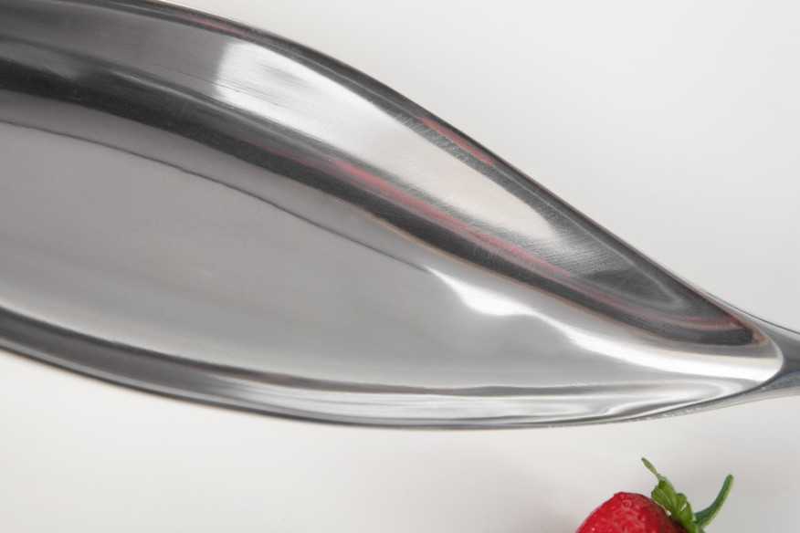 PLATINATURE - 40x10CM SKÅL I SILVER