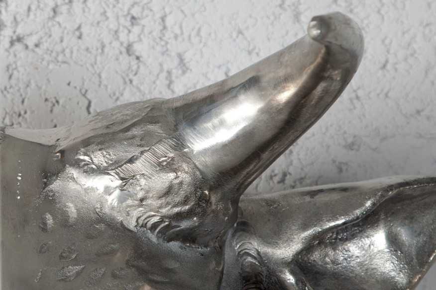BULLHEAD - 65CM SILVERFÄRGAD VÄGGPRYDNAD