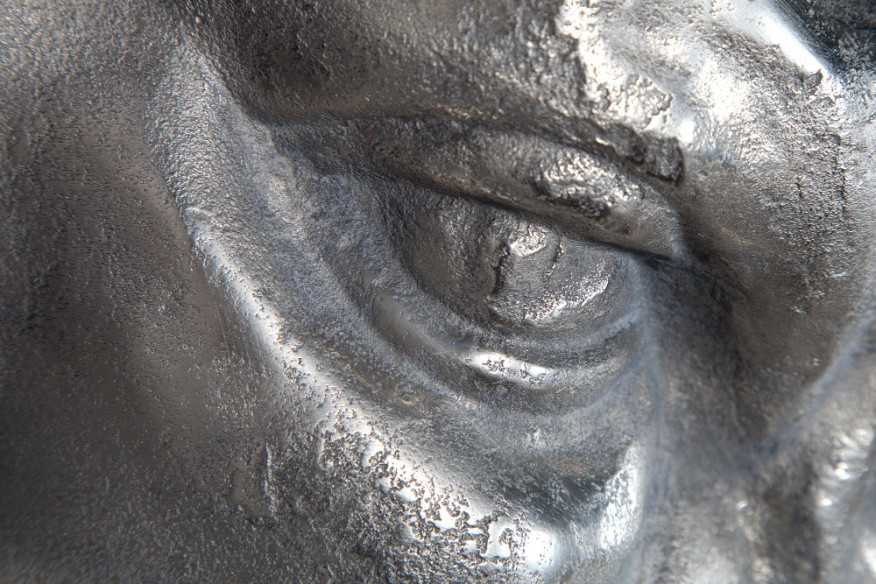 BULLHEAD - 65CM SILVERFÄRGAD VÄGGPRYDNAD