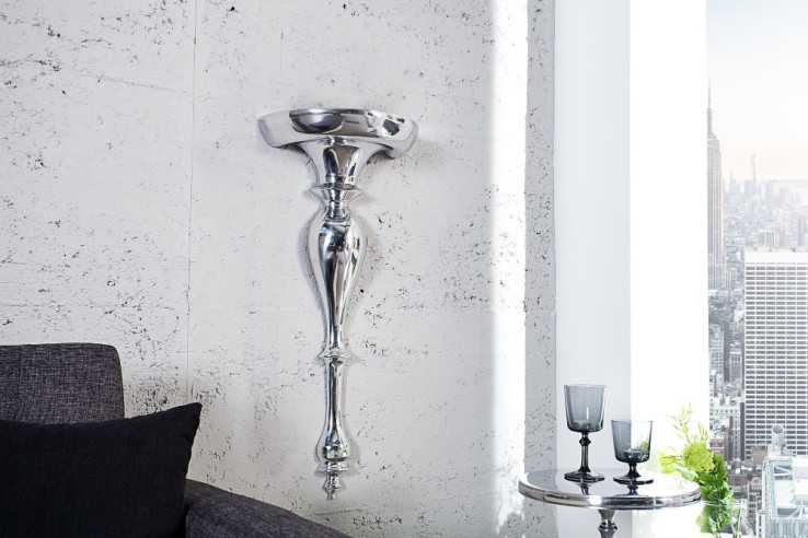 SIBELL - 80 CM VÄGGHYLLA I SILVER