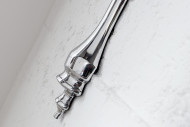 SIBELL - 80 CM VÄGGHYLLA I SILVER
