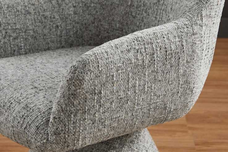  GRÅ CHENILLE MED ARMSTÖD