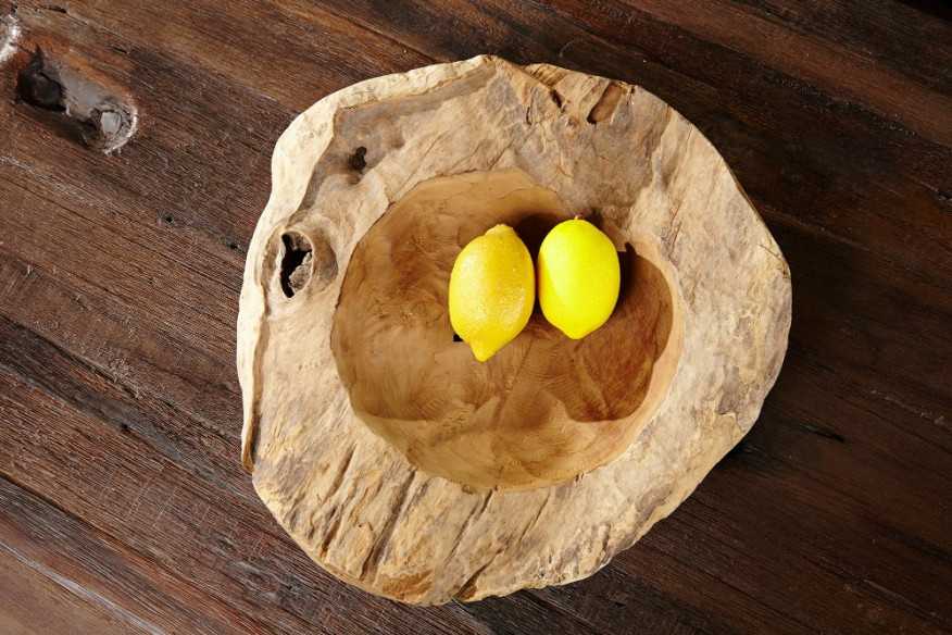 JORDMÅN - 30CM NATURLIG TRÄSKÅL