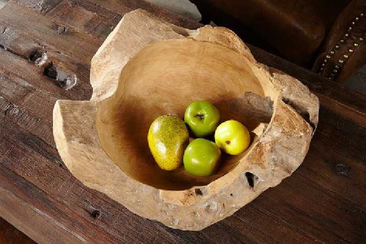 JORDMÅN - 50CM TRÄSKÅL I TEAK