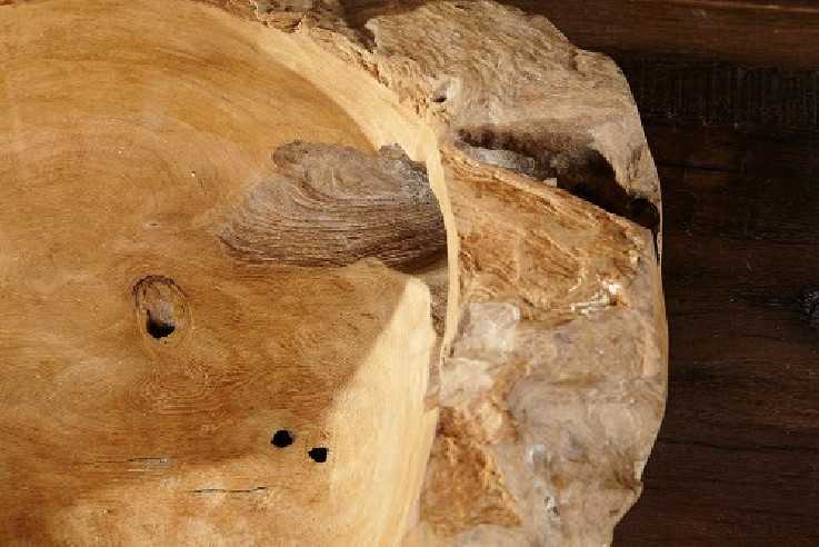 JORDMÅN - 50CM TRÄSKÅL I TEAK